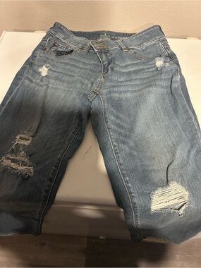 Soho Women's Skinny Distressed Light Blue Jeans